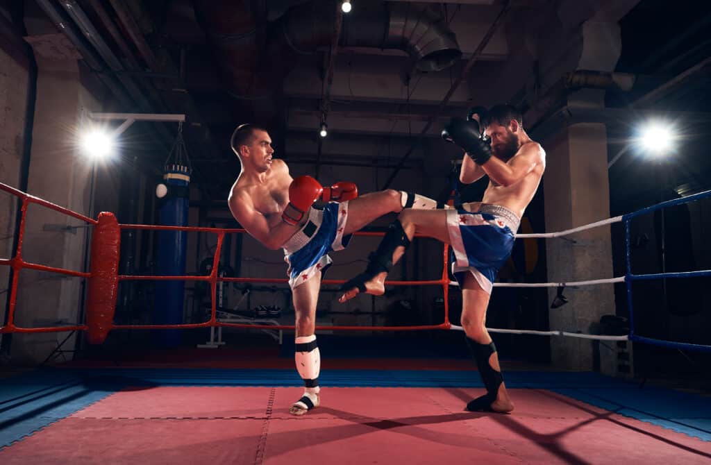 Kickbox oder Muay Thai Training im Ring im Kosak Fight Club Böheimkirchen